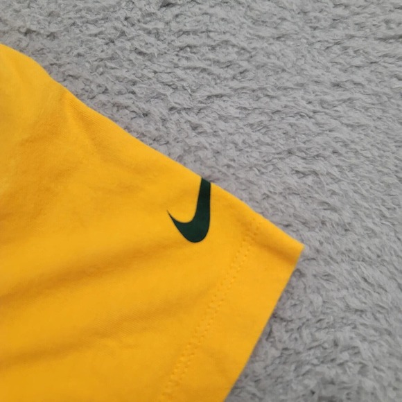 Nike Shirt Womens XS Yellow Green Bay Packers Talent Scout‎ Spellout Logo NFL - Picture 6 of 11